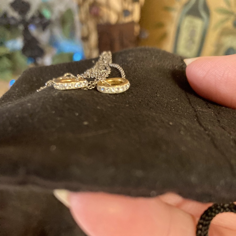 10 Kt Gold  With Simulated White Sapphires    Spacers/Pendants